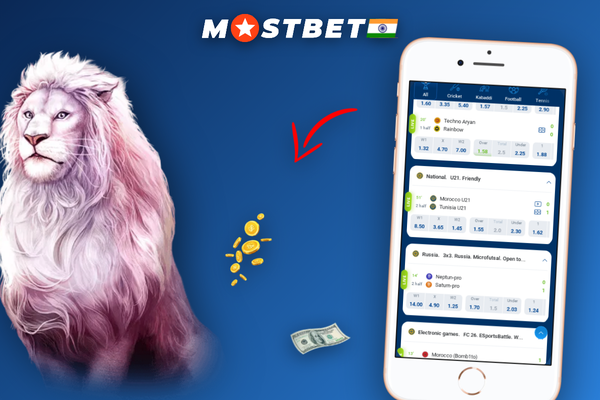 Mostbet app push notification for a live cricket match update on phone lock screen