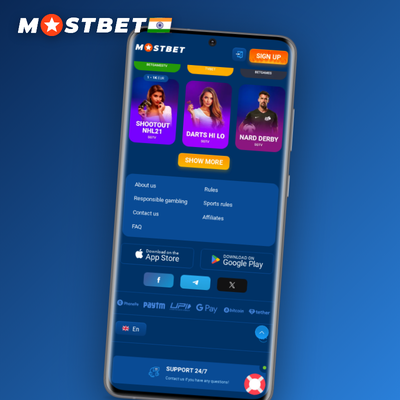 Mostbet mobile app 24/7 live chat and Telegram support in English and Hindi